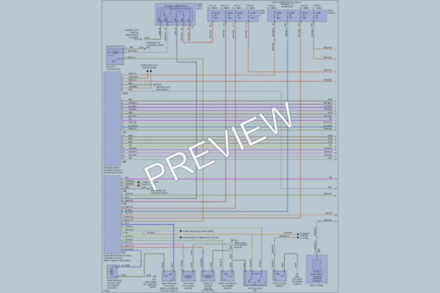 2009 Volkswagen Touareg Power Door Locks wiring diagram preview