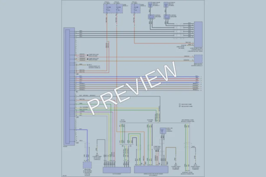 2009 Volkswagen Touareg Radio wiring diagram preview