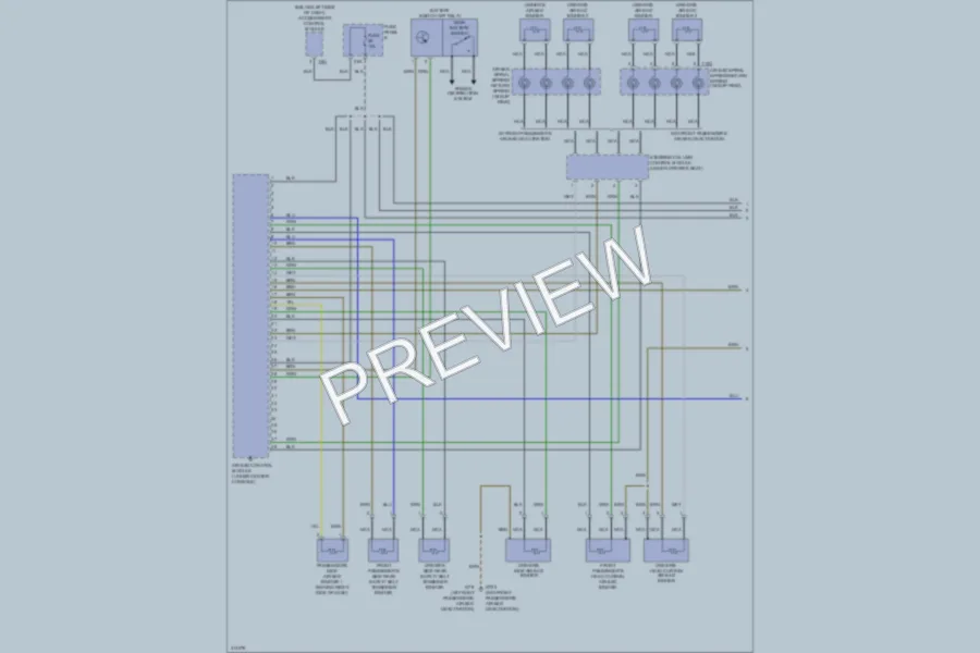 2009 Volkswagen Touareg Supplemental Restraints wiring diagram preview