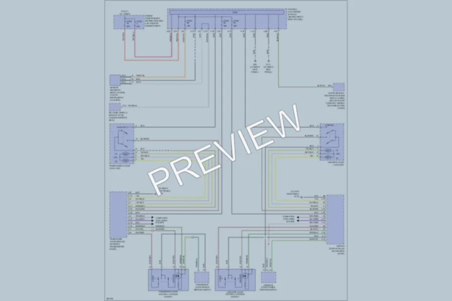 2009 Volvo C70 Power Door Locks wiring diagram preview