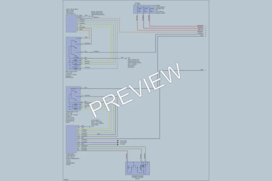 2009 Volvo S40 Power Door Locks wiring diagram preview