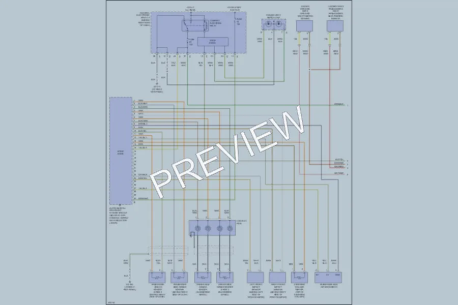 2009 Volvo S40 Supplemental Restraints wiring diagram preview