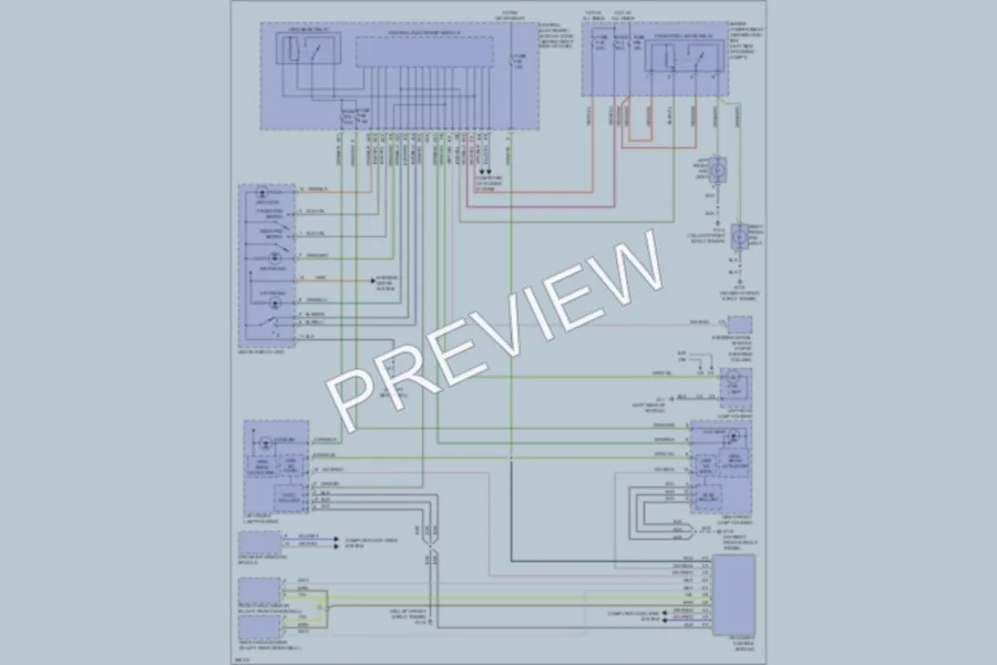 2009 Volvo V50 Headlights wiring diagram preview