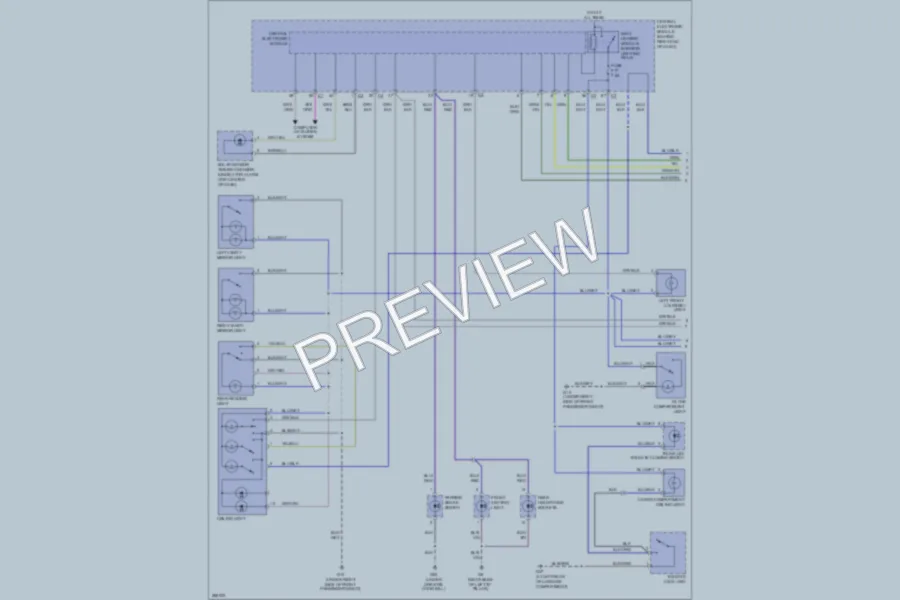 2009 Volvo V70 Interior Lights wiring diagram preview