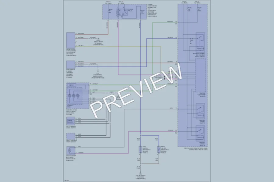 2009 Volvo XC70 Wiper Washer wiring diagram preview