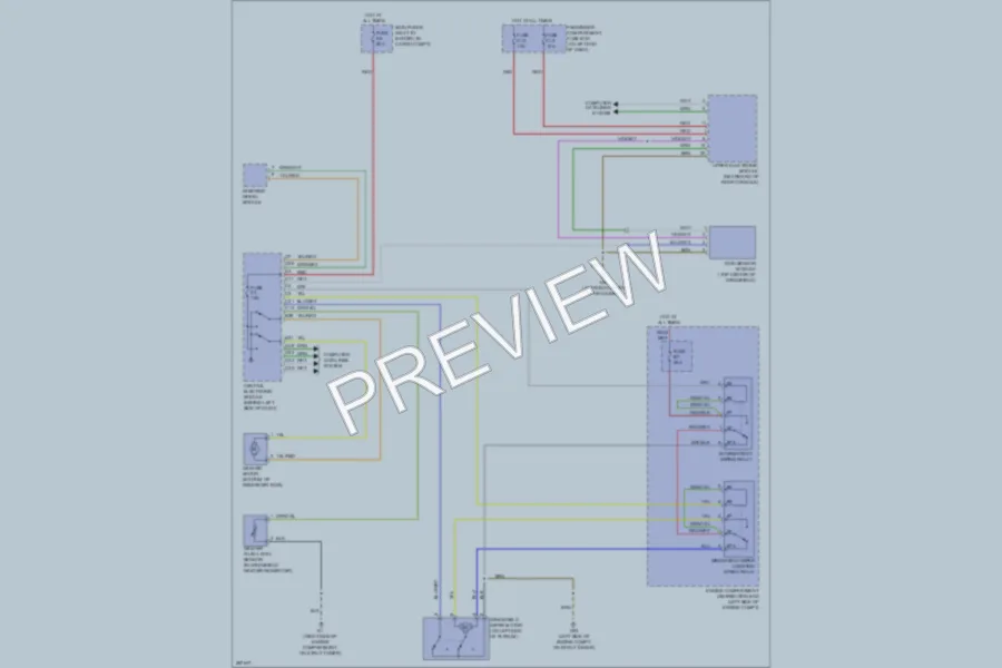 2009 Volvo XC90 Wiper Washer wiring diagram preview