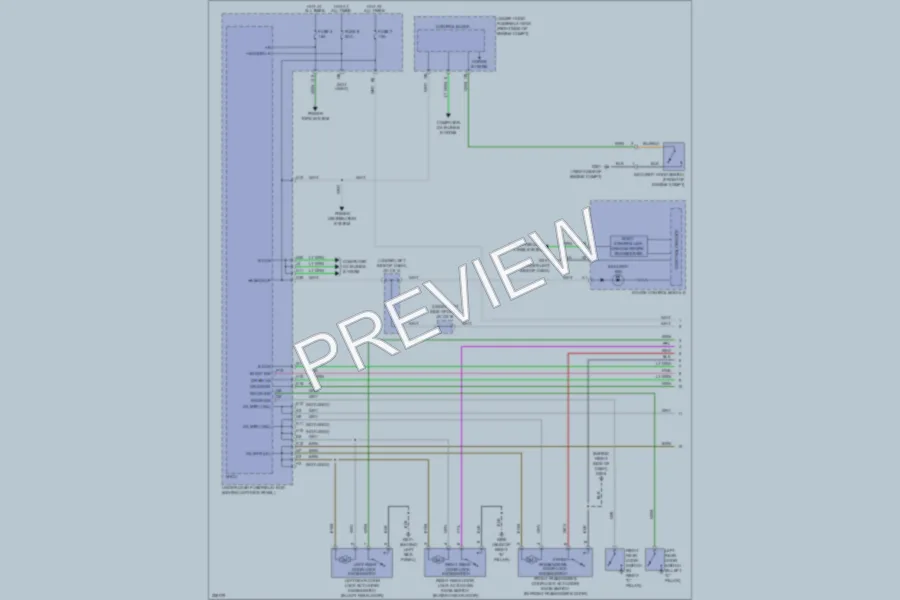 2010 Acura MDX Power Door Locks wiring diagram preview
