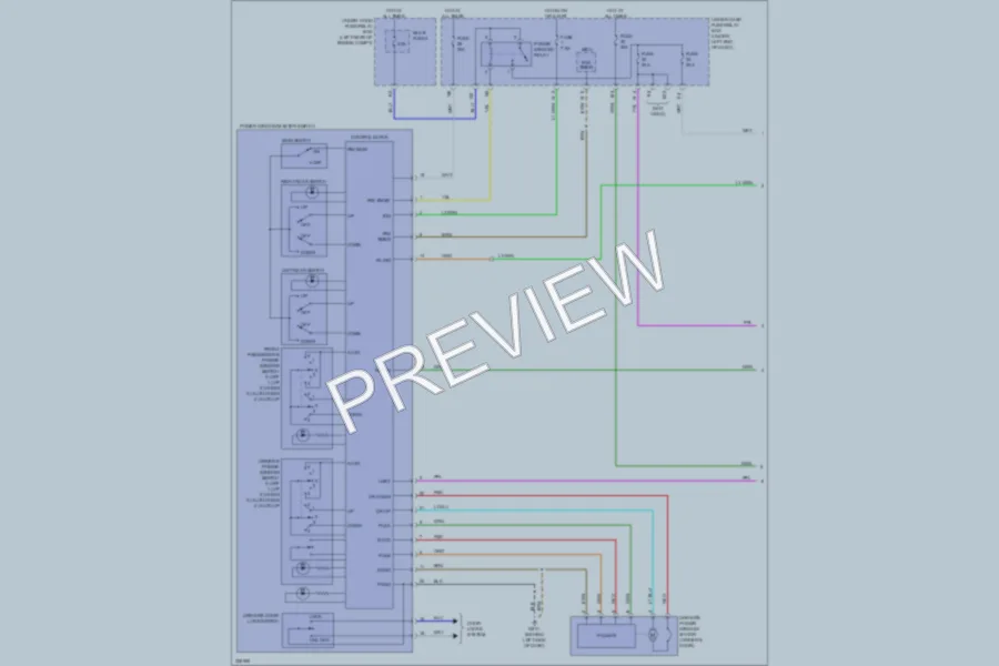 2010 Acura RDX Power Windows wiring diagram preview