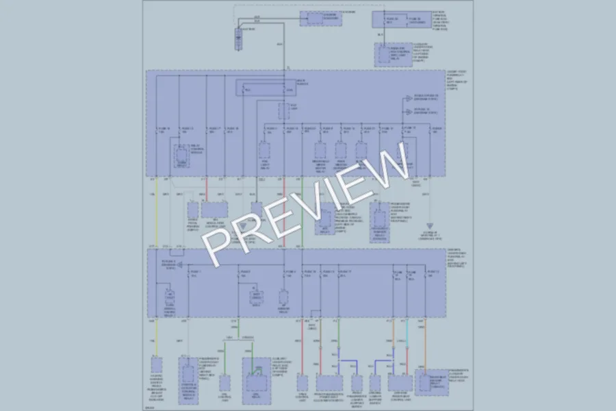 2010 Acura RL Power Distribution wiring diagram preview