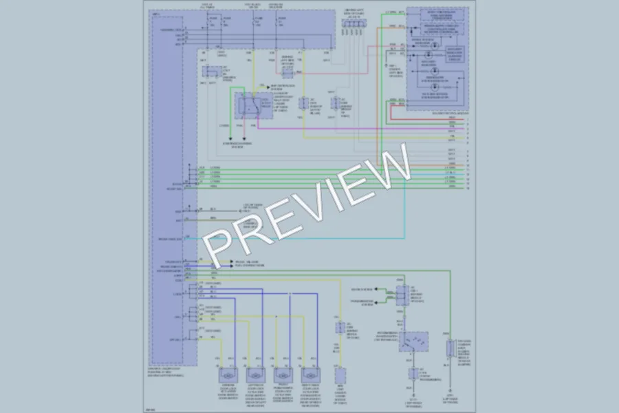 2010 Acura RL Power Door Locks wiring diagram preview