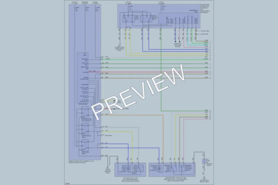 2010 Acura TL Power Door Locks wiring diagram preview