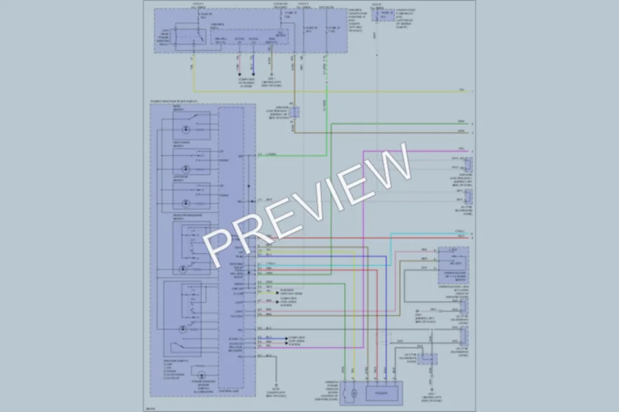 2010 Acura TL Power Windows wiring diagram preview
