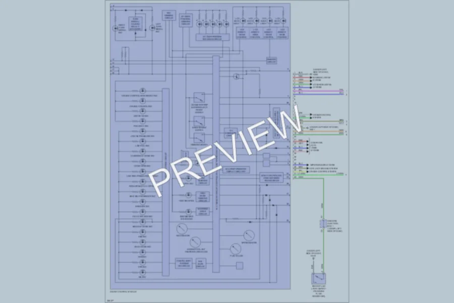 2010 Acura TSX Instrument Cluster wiring diagram preview