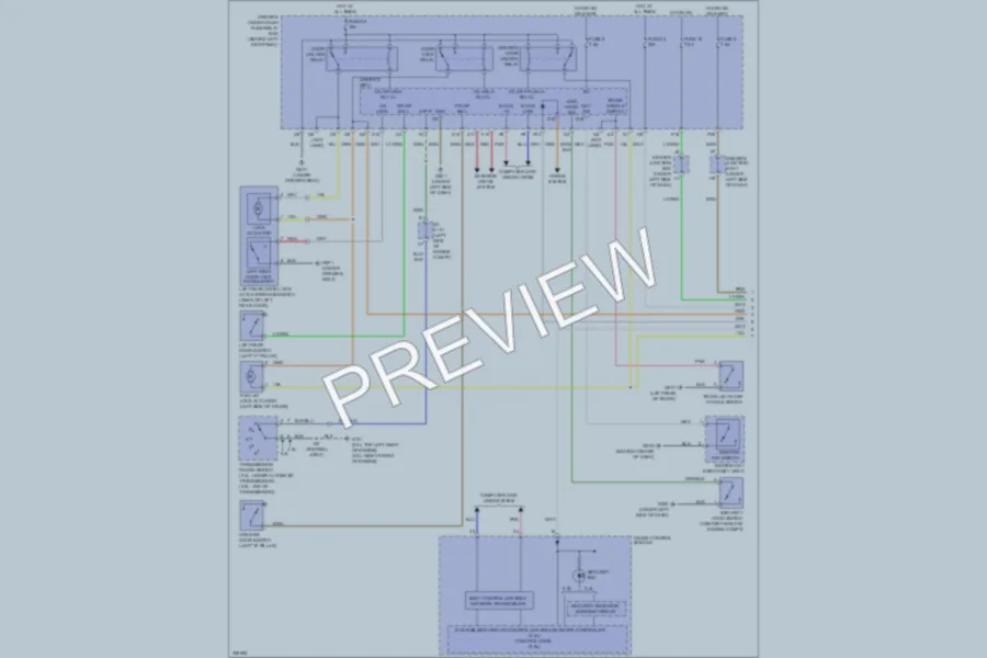 2010 Acura TSX Power Door Locks wiring diagram preview