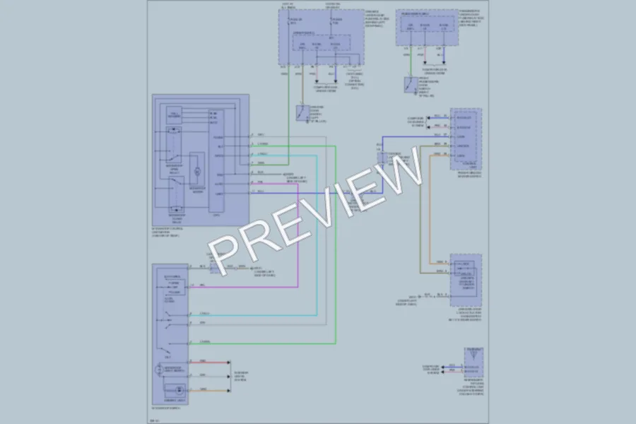 2010 Acura TSX Power Top Sunroof wiring diagram preview