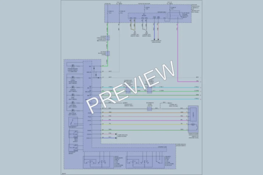 2010 Acura TSX Power Windows wiring diagram preview