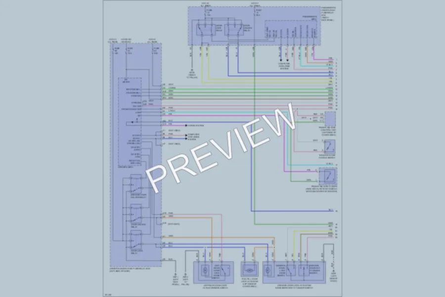2010 Acura ZDX Power Door Locks wiring diagram preview