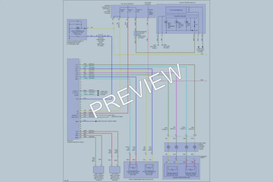 2010 Acura ZDX Supplemental Restraints wiring diagram preview
