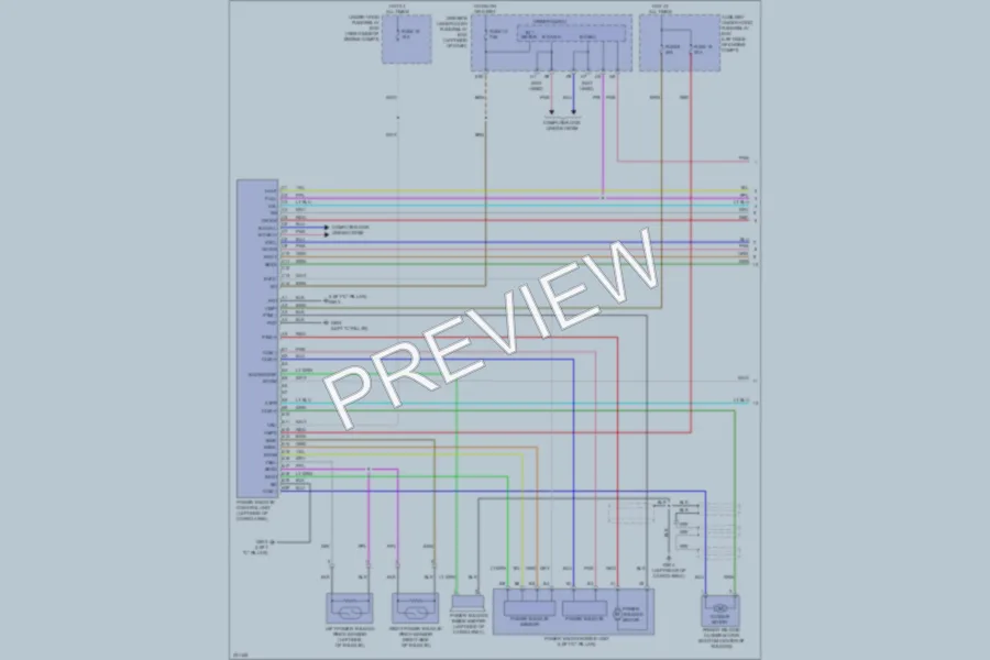 2010 Acura ZDX Trunk Tailgate Fuel Door wiring diagram preview