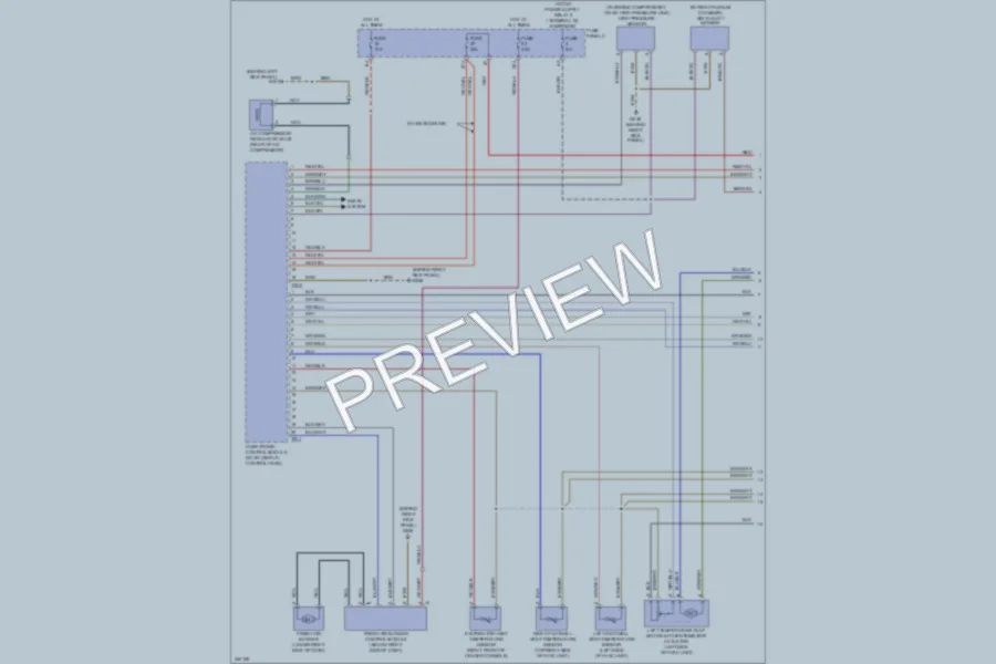 2010 Audi A3 Air Conditioning wiring diagram preview