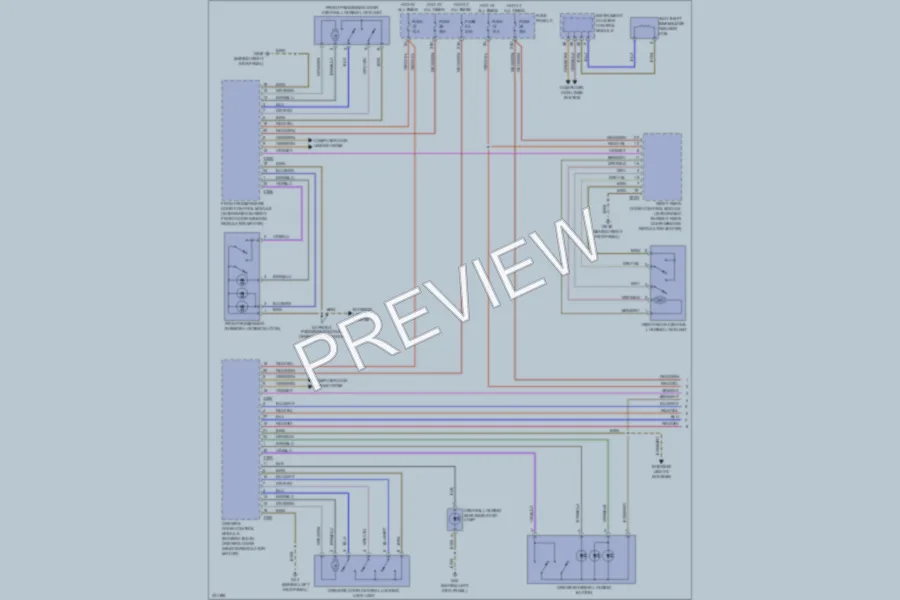2010 Audi A3 Power Door Locks wiring diagram preview