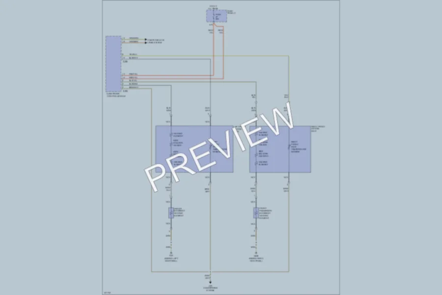 2010 Audi A3 Power Seats wiring diagram preview