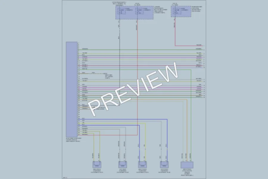 2010 Audi A4 Electronic Suspension wiring diagram preview