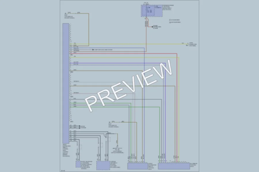 2010 Audi A4 Instrument Cluster wiring diagram preview