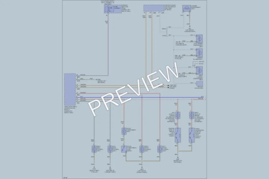 2010 Audi A4 Interior Lights wiring diagram preview