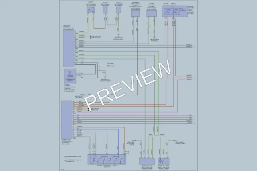 2010 Audi A4 Power Door Locks wiring diagram preview
