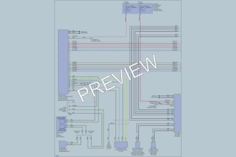 2010 Audi A4 Radio wiring diagram preview