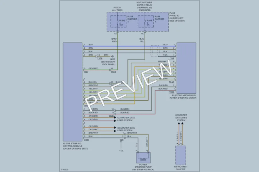 2010 Audi A5 Electronic Power Steering wiring diagram preview