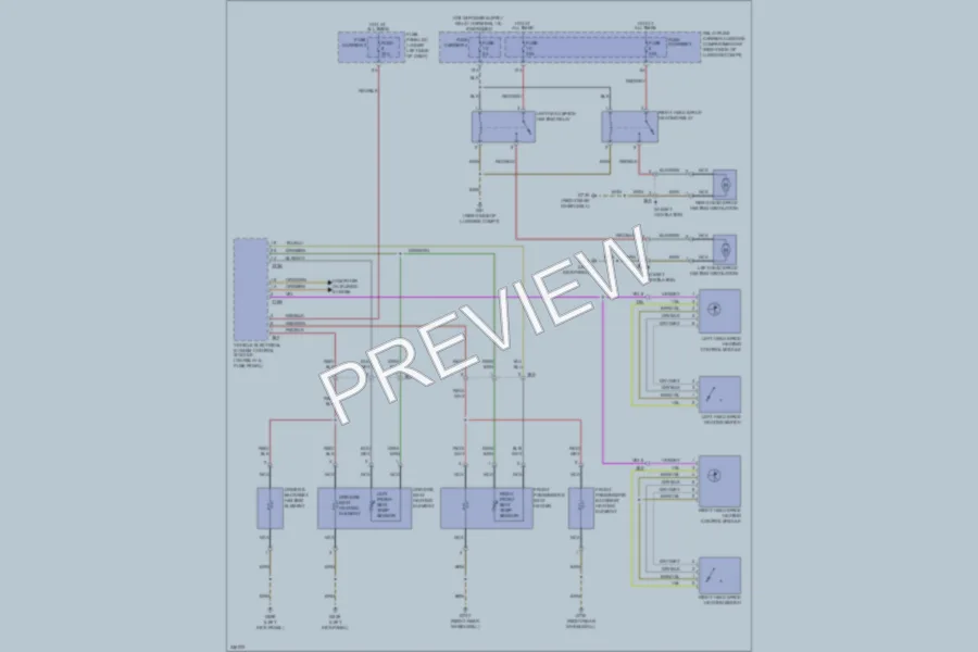 2010 Audi A5 Power Seats wiring diagram preview