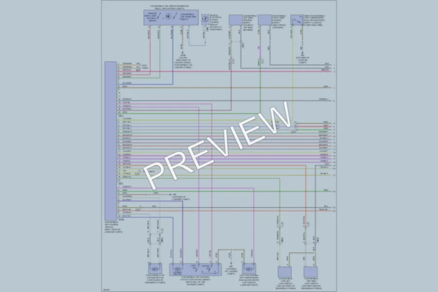 2010 Audi A5 Power Top Sunroof wiring diagram preview