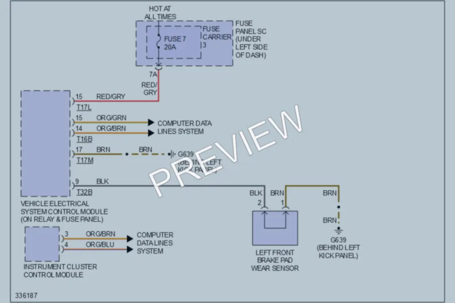 2010 Audi A5 Warning Systems wiring diagram preview