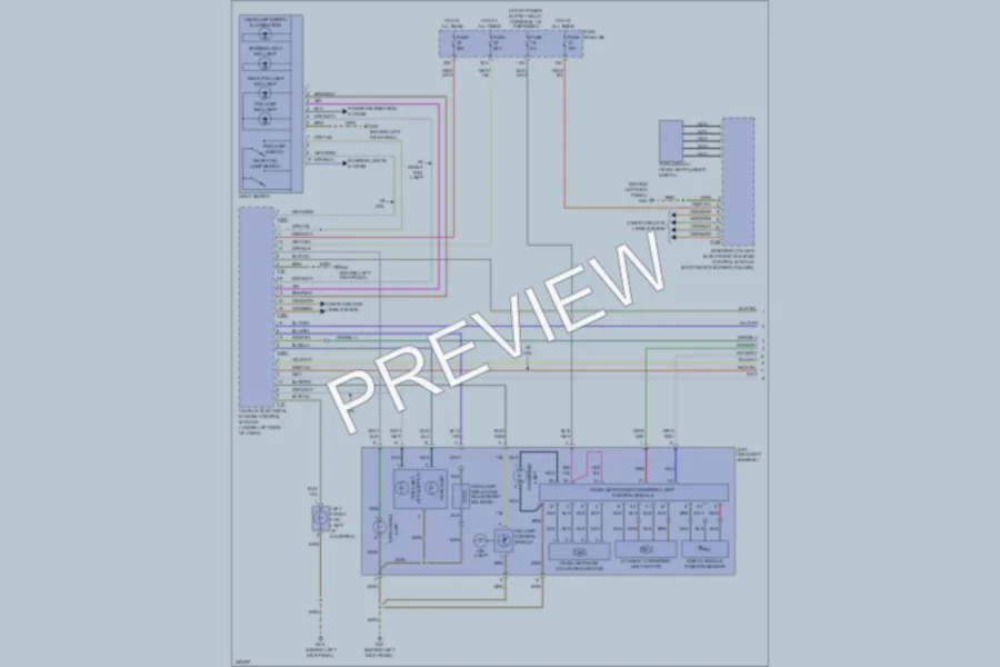 2010 Audi A6 Headlights wiring diagram preview