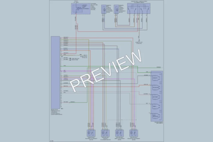 2010 Audi A6 Memory Systems wiring diagram preview