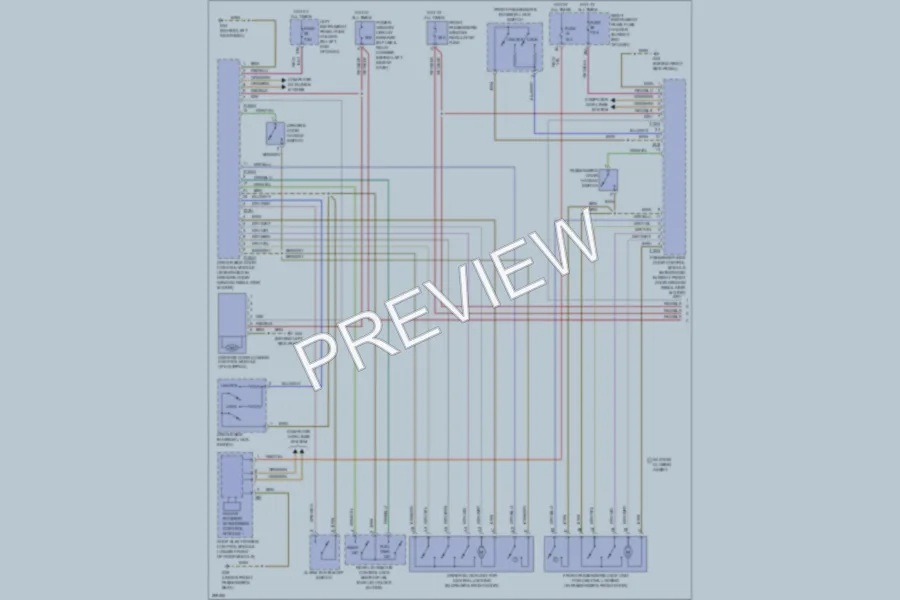 2010 Audi A8 Power Door Locks wiring diagram preview