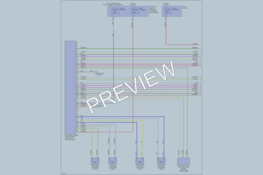 2010 Audi Q5 Electronic Suspension wiring diagram preview