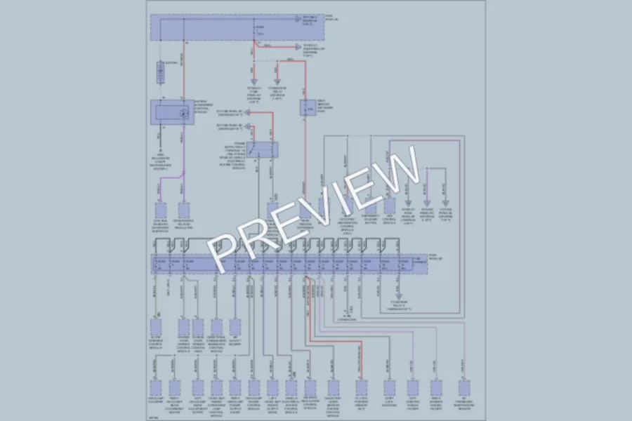 2010 Audi Q5 Power Distribution wiring diagram preview