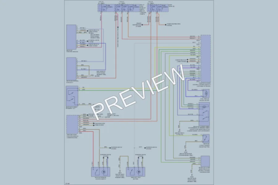 2010 Audi Q5 Trunk Tailgate Fuel Door wiring diagram preview