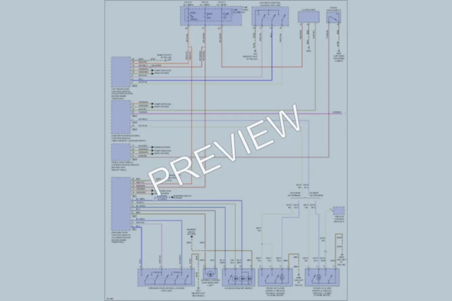 2010 Audi Q7 Anti Theft wiring diagram preview