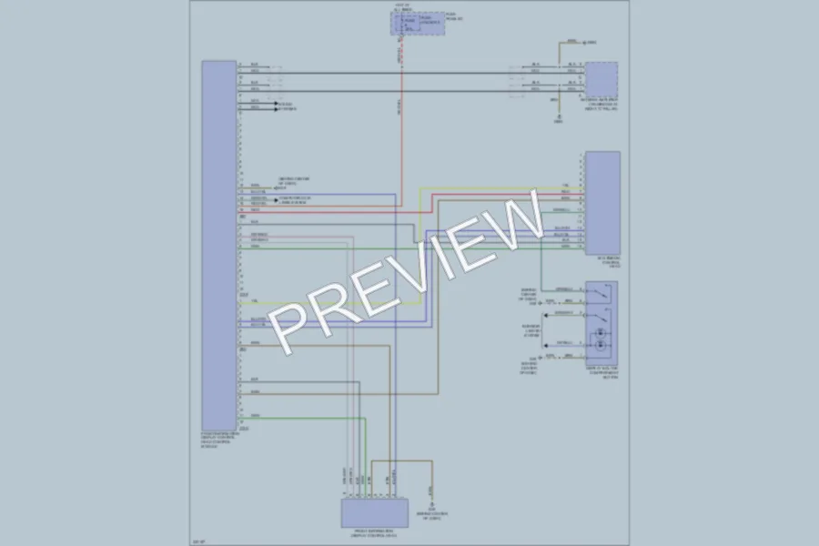 2010 Audi Q7 Instrument Cluster wiring diagram preview