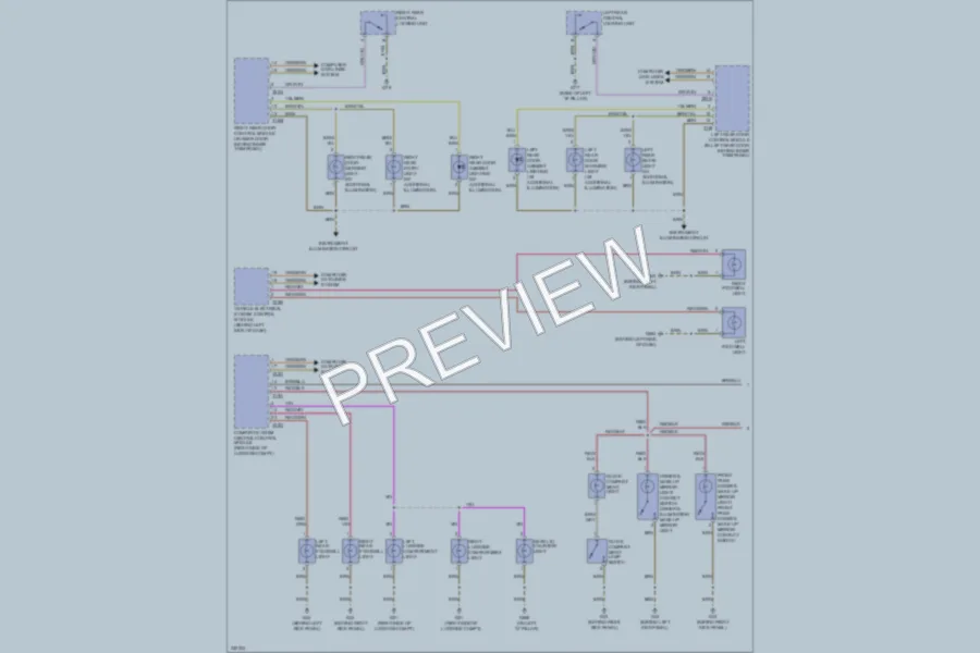 2010 Audi Q7 Interior Lights wiring diagram preview