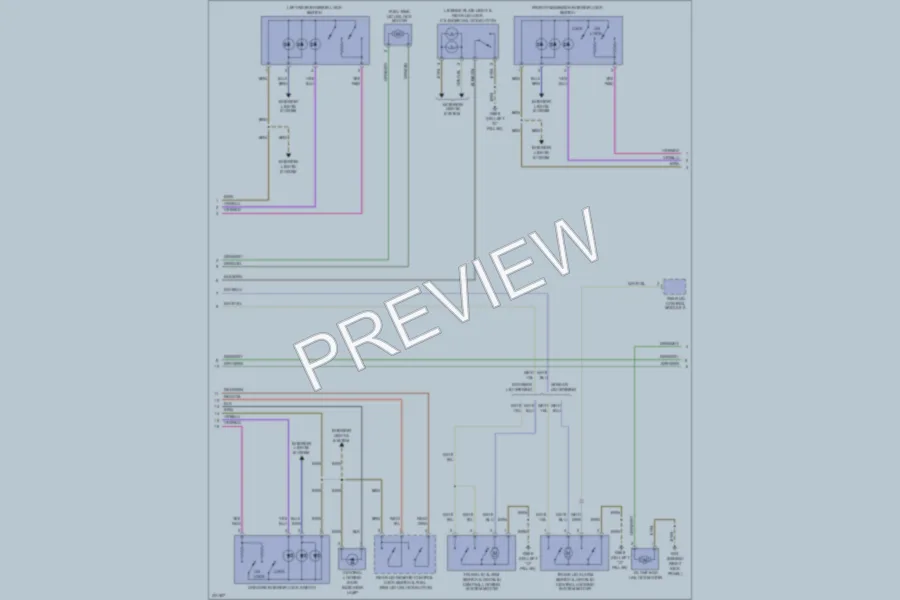 2010 Audi Q7 Power Door Locks wiring diagram preview