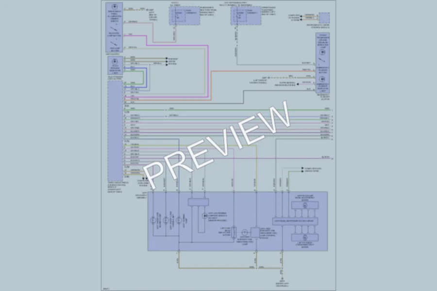 2010 Audi S4 Headlights wiring diagram preview