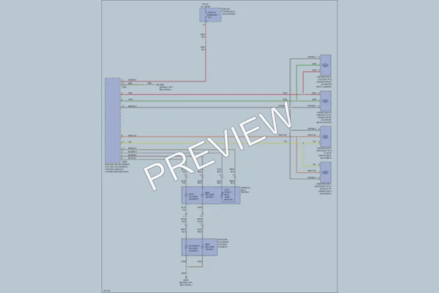 2010 Audi S4 Power Seats wiring diagram preview