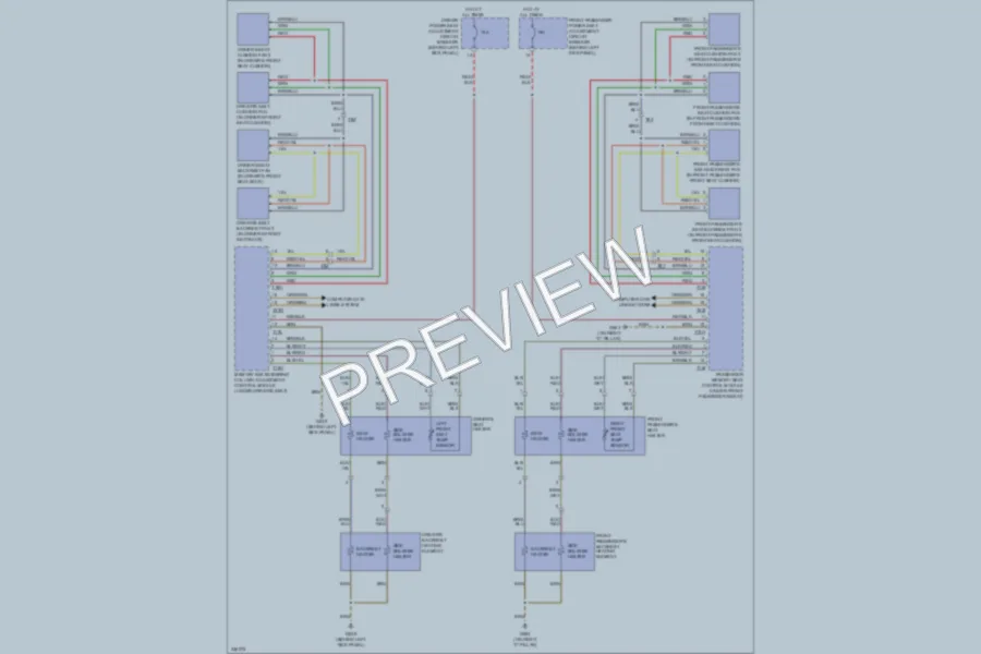 2010 Audi S5 Power Seats wiring diagram preview