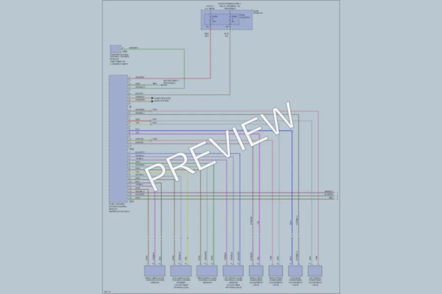 2010 Audi S6 Electronic Suspension wiring diagram preview