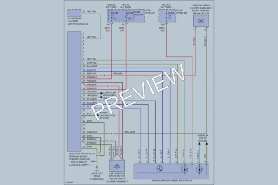 2010 Audi S6 Shift Interlock wiring diagram preview